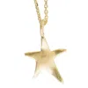 Karen Hallam Women's Ziggy Star Charm Necklace Gold Plated
