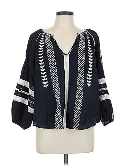 Karen Kane 3/4 Sleeve Blouse In Blue