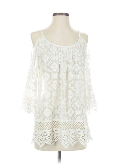 Karen Kane 3/4 Sleeve Blouse In White