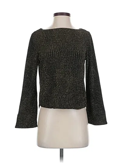 Pre-owned Karen Kane 3/4 Sleeve Top Black Boatneck Tops