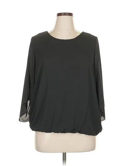 Pre-owned Karen Kane 3/4 Sleeve Top Gray Boatneck Tops