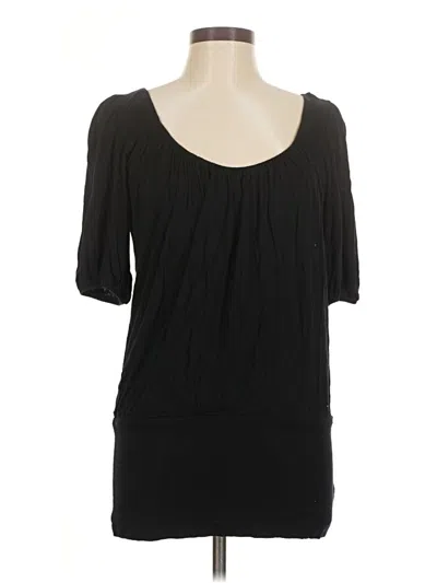 Pre-owned Karen Kane 3/4 Sleeve T-shirt In Black