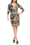 Karen Kane Abstract Print Jersey Sheath Dress In Print