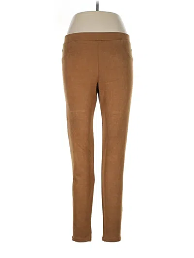 Pre-owned Karen Kane Active Pants In Brown