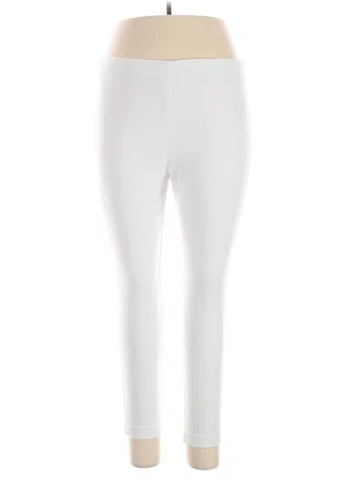 Pre-owned Karen Kane Active Pants In White