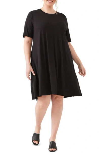 Karen Kane A-line Jersey Minidress In Black