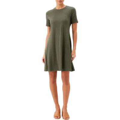 Karen Kane A-line Jersey Minidress In Green