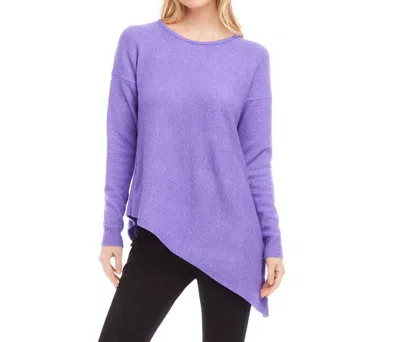 Karen Kane Asymmetric Sweater In Lavender