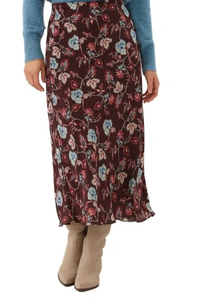 Karen Kane Bias Cut Midi Skirt In White