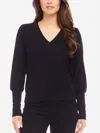 Karen Kane Bishop Sleeve Top In Black