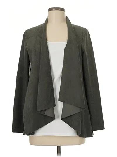 Pre-owned Karen Kane Blazer Jacket In Gray