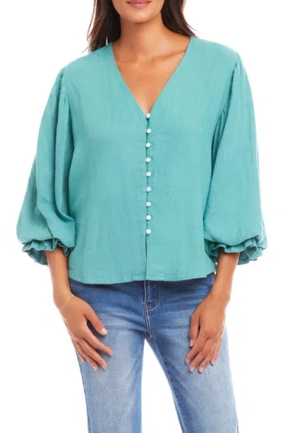 KAREN KANE KAREN KANE BLOUSON SLEEVE TOP