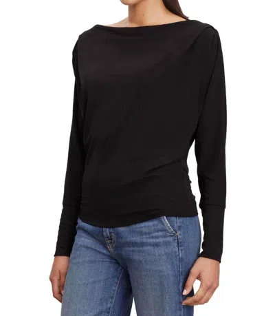 Karen Kane Boatneck Top In Black