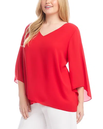 KAREN KANE BRACELET SLEEVE ASYMMETRIC TOP