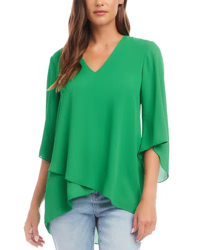 KAREN KANE BRACELET SLEEVE ASYMMETRIC TOP