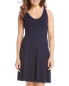 Karen Kane Brigitte Scoop Neck Sleeveless Mini Dress In Navy In Navy