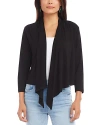 Karen Kane Womens Solid Knit Cardigan Sweater In Black