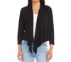Karen Kane Calli Open Front Cardigan In Black In Black