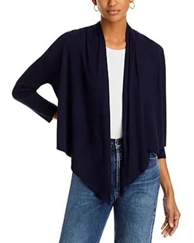 Karen Kane Calli Draped Open Front Cardigan In Navy