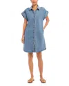 Karen Kane Cap Sleeve Shirtdress In Denim In Denim