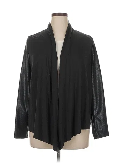Pre-owned Karen Kane Cardigan Sweater In Black