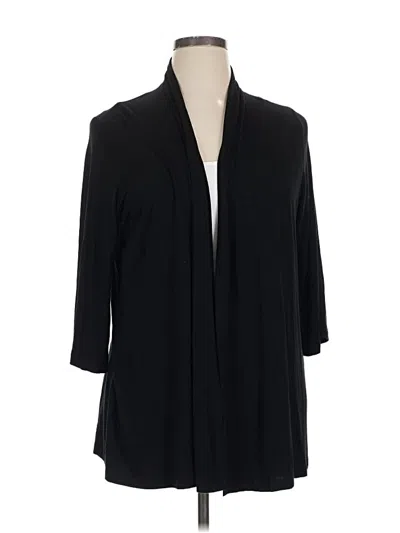 Pre-owned Karen Kane Cardigan Sweater In Black