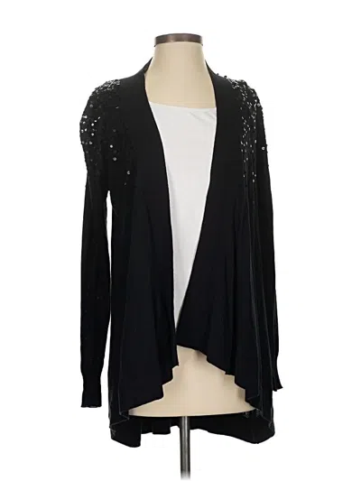 Pre-owned Karen Kane Cardigan Sweater In Black