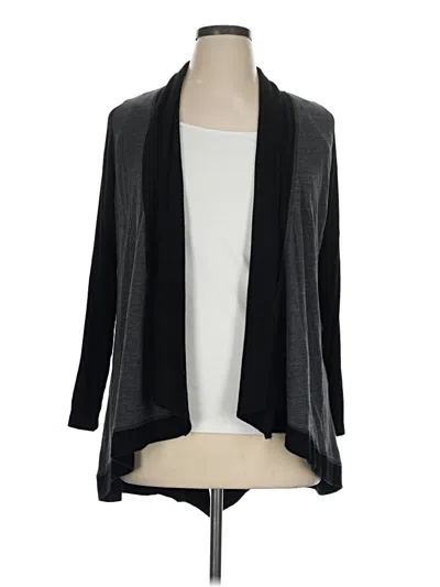 Pre-owned Karen Kane Cardigan Sweater In Black