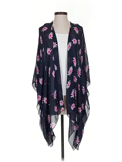 Pre-owned Karen Kane Cardigan Sweater In Blue