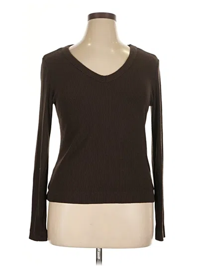 Pre-owned Karen Kane Cardigan Sweater In Brown