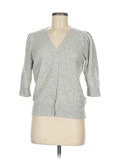 Pre-owned Karen Kane Cardigan Sweater In Gray
