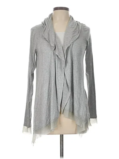 Pre-owned Karen Kane Cardigan Sweater In Gray