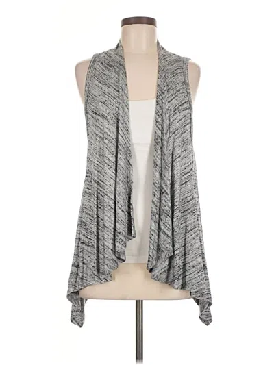 Pre-owned Karen Kane Cardigan Sweater In Gray