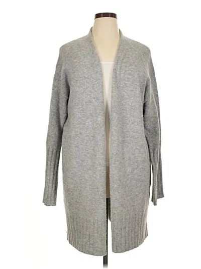 Pre-owned Karen Kane Cardigan Sweater In Gray