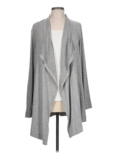 Pre-owned Karen Kane Cardigan Sweater In Gray
