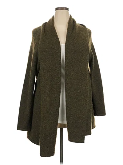 Pre-owned Karen Kane Cardigan Sweater In Green