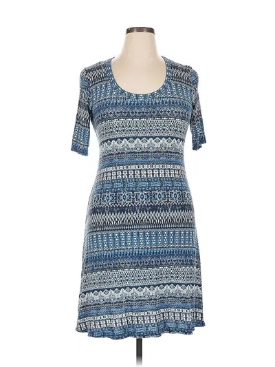 Pre-owned Karen Kane Casual Dress In Blue