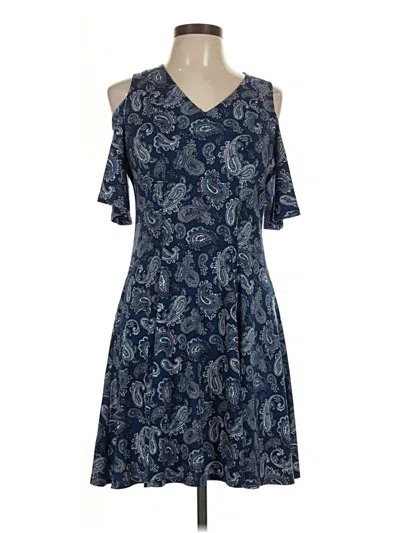 Pre-owned Karen Kane Casual Dress In Blue
