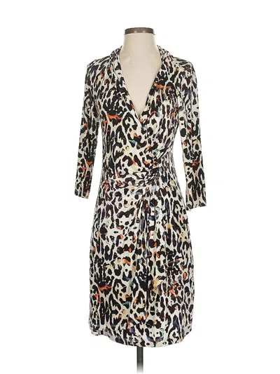 Pre-owned Karen Kane Casual Dress In Brown