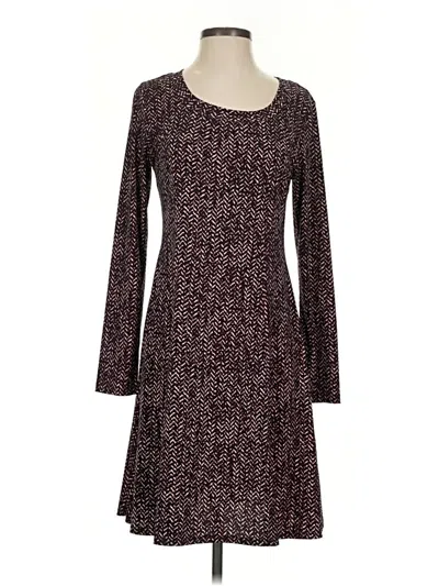 Pre-owned Karen Kane Casual Dress In Burgundy