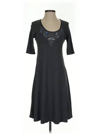 Pre-owned Karen Kane Casual Dress In Gray