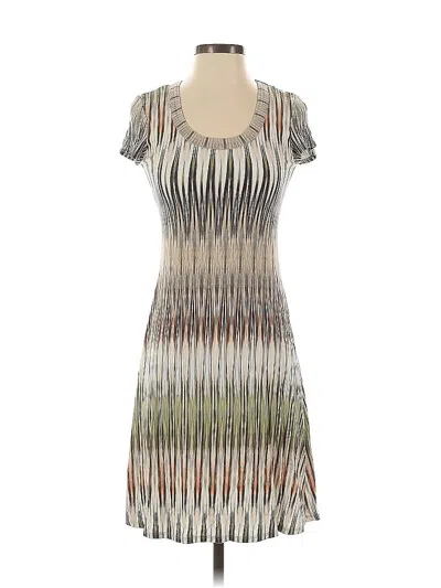 Pre-owned Karen Kane Casual Dress In Gray