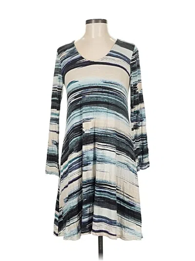 Pre-owned Karen Kane Casual Dress In Gray