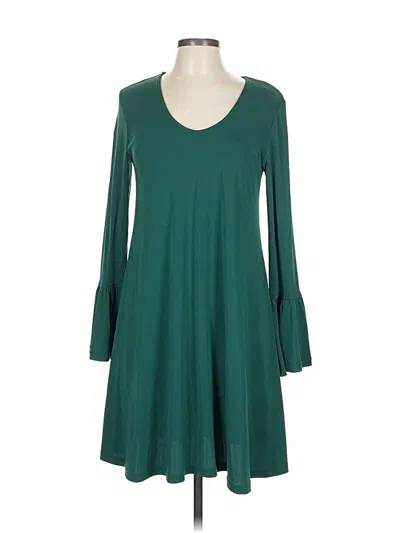 Pre-owned Karen Kane Casual Dress In Green