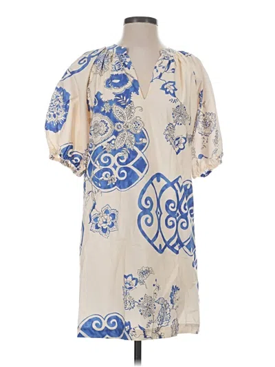 Pre-owned Karen Kane Casual Dress In Ivory