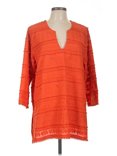 Pre-owned Karen Kane Casual Dress In Orange