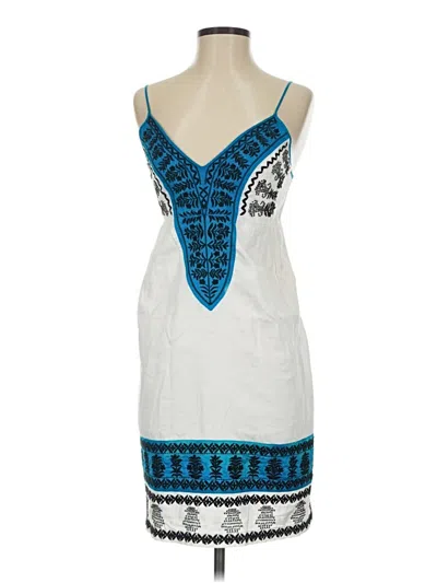 Pre-owned Karen Kane Casual Dress In White
