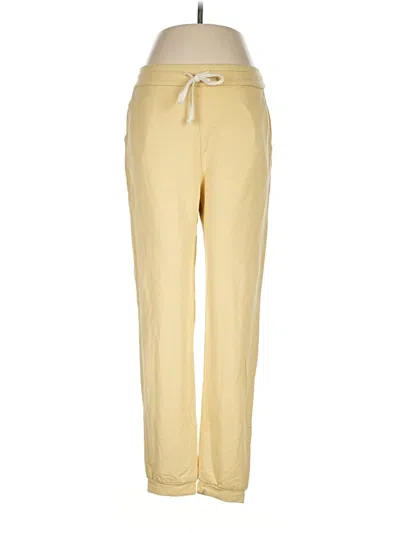 Pre-owned Karen Kane Casual Pants In Yellow