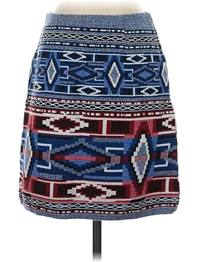 Pre-owned Karen Kane Casual Skirt In Blue