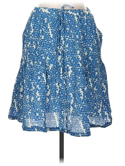 Pre-owned Karen Kane Casual Skirt In Blue